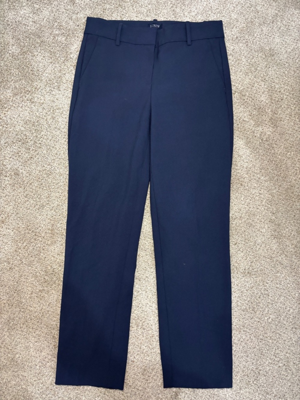 J. Crew Slim Crop Ruby Pant Stretch Twill Navy 2 Petite Women’s Dress Pants